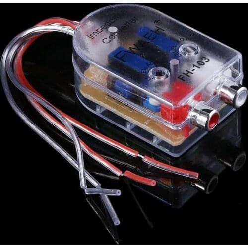 12V RCA Car Stero Radio Converter Speaker High To Low Amplifier Impedance Converter