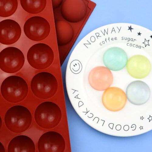 18 Even Small Semicircle Silicone Chocolate Mold Cake Mold Xg385