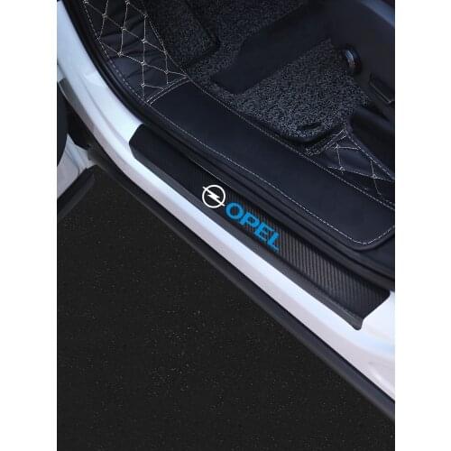 4X Car Door Threshold Sill Auto Accessories Sticker For Opel Astra H G J K Corsa D C B Zafira Vectra C Mokka Vivaro 2020 2021