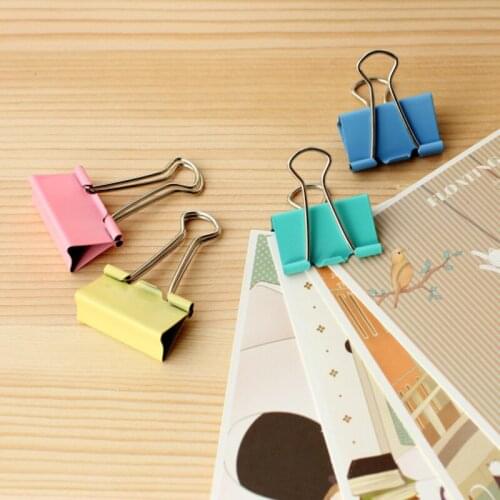 48pcs Office supplies color tail clips dovetail notes 32MM