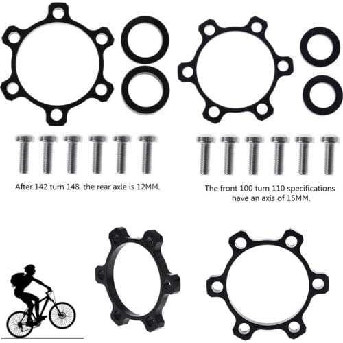Bicycle Boost Hub Adapter Change 12x142 to 148 15x100 to 15x110 Bike Hub Spacer Washer 6 Bolt standard Thru Axle Conversi