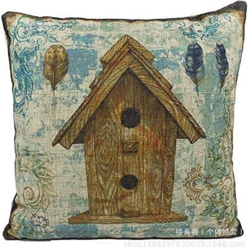 American pillow cover fronha decorative pillowcase 45x45cm Cotton and linen