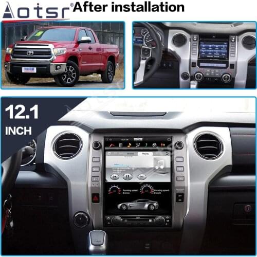 Tesla Vertical Screen Car GPS Navigation For Toyota Tundra 2014-2020 Android Radio Auto Stereo Car Multimedia Player Head Unit