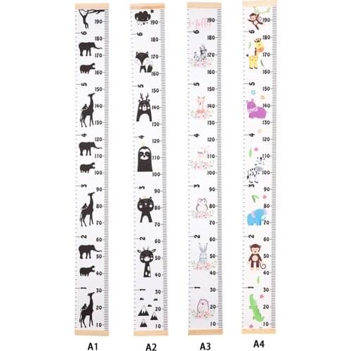 2M Childrens Rangefinder Wall Stickers for Kids Rooms Decoration Height Ruler Chart Sticker Child Growth Meter DIY Sticker