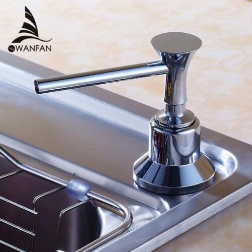 Liquid Soap Dispensers 250ML Brushed Nickel Stainless Steel Kitchen Sink Bottle Liquid Soap Dispenser With Pump 2302