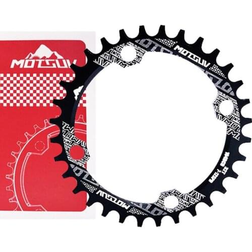 Motsuv Bicycle Positive and Negative Tooth Plate Mountain Bike 32T 34T 36T 38T Oval Plate 104bcd Single Plate