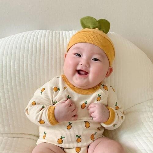 Baby Clothing Set Newborn Baby Boy Girl Infant Bear Print Bodysuit Cotton Long Sleeve Jumpsuit Summer Cute Hat Clothes Outfits