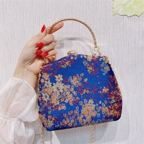 2020 hot embroidery shaped wedding banquet clutch party dinner wallets chain shoulder bags drop shipping MN1561