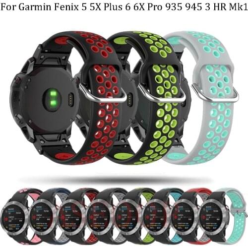Smart quick release strap for Garmin Fenix 6 6X Pro 5X 5 Plus 3HR Silicone Strap Forerunner 945 935/Instinct Watchband 22mm 26mm