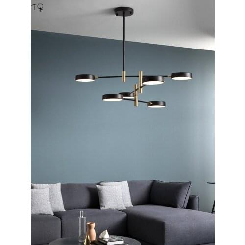 Nordic Industrial Individual Designer LED Rotating Pendant Light Modern Iron Art Hanging Lamp Decor Home Hall Bedroom Study Cafe