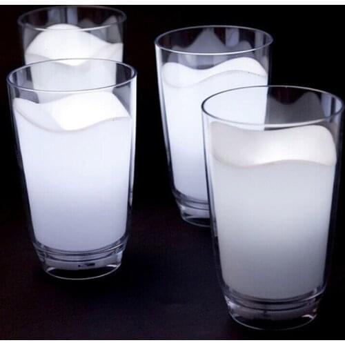 Home decor Milk Cup led night light Lamp Christmas Gift White Bedside Night Light Baby Kids Glass Shape Lighting Lamp decoration