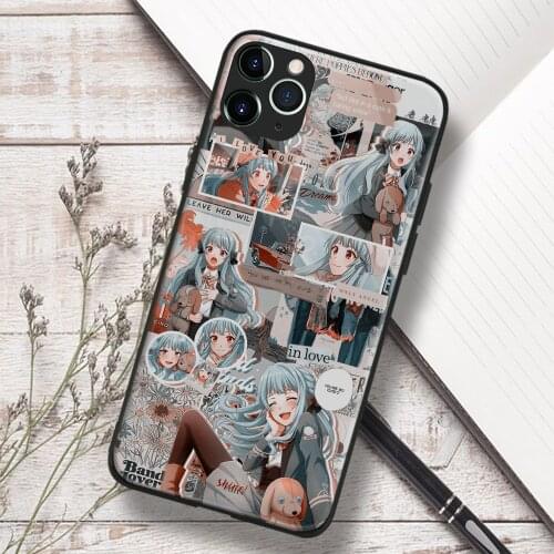 Tomoe Miwa On-Air! anime Soft TPU Glass Phone Case for IPhone SE 6s 7 8 Plus X Xr Xs 11 12 Mini Pro Max Samsung