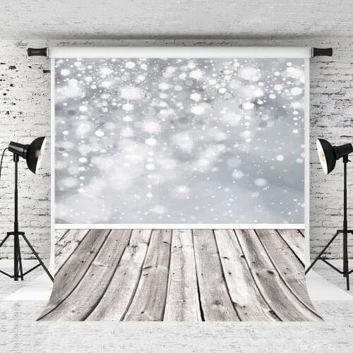 VinylBDS Christmas Photo Backdrops Wooden Floor Backgrounds For Photo Studio Bokeh Photography Background Children