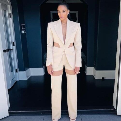 Women High Waist Hollow Out Pants Spring and Autumn New Style Wide Leg Pants Trousers Loose Straight Casual Suit Trousers