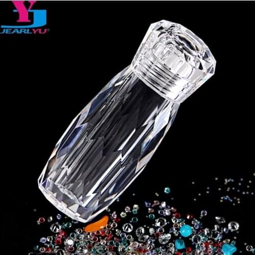 1/2Pcs Crystal Empty Bottle Nail Art Decoration Strass Glass Caviar Beads For Nails 3D Decorations Rhinestone Storage Box