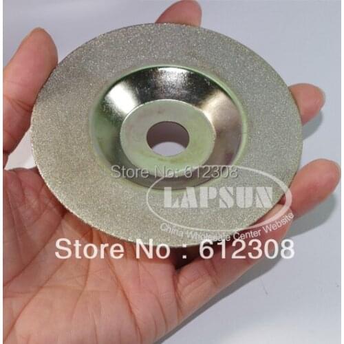 1pc 100mm (4" inch ) x 1mm Diamond Coated Rotary Glass Rock Grinding Grind Bowl Wheel Disc Cutter DIY New Fee Shipping