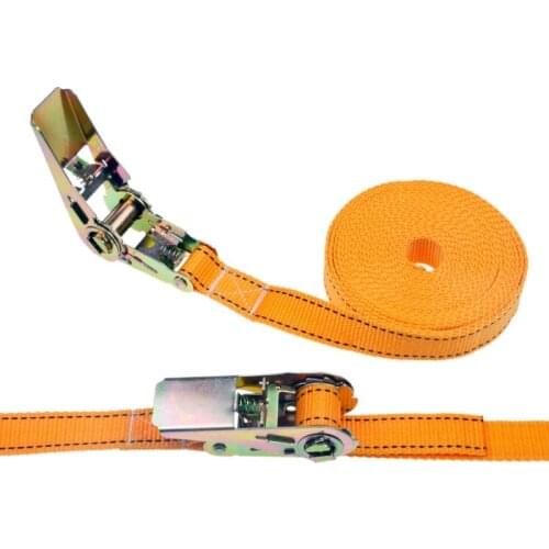 1pcs 2.5cm * 5 Meters 900KG Metal Cargo Lashing Polyester Webbing Straps, Hold Secure Ratchet Tie Down Cam Buckle Winch Strap