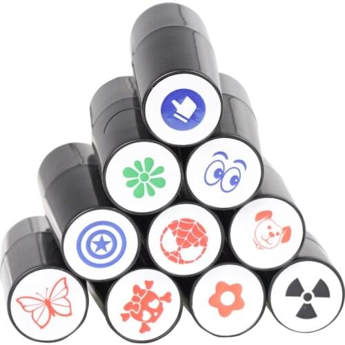 1XGolf Ball Stamper Stamp Marker Impression Seal Quick-dry Plastic Multicolors Golf Ball stamp tool Accessories For Golfer Gift