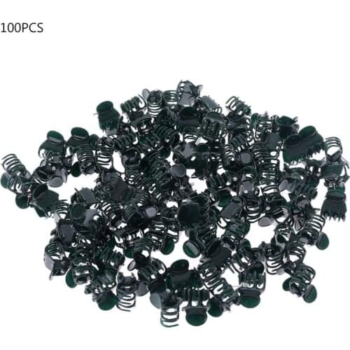 100 PCS Plant Support Clips Garden Clips Flower Orchid Stem Clips for Vine Support