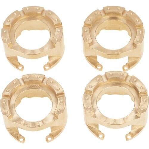 4PCS 76G/Pc TRX4 Brass Counterweight Balance Weight Portal Drive Housing for 1:10 RC Crawler Traxxas TRX-4 TRX-6 Parts