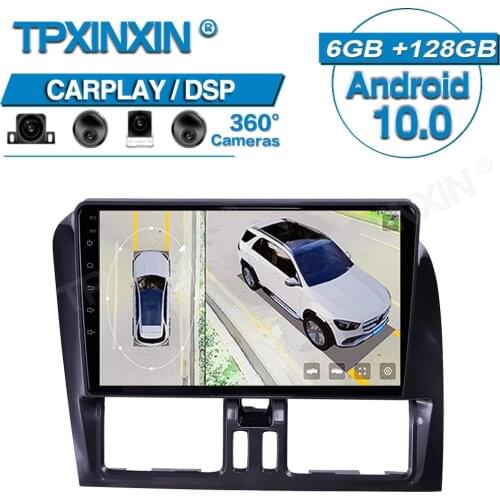 Wireless Carplay For Volvo XC60 2009-2012 360 HD Auto Surround View Camera Car Multimedia Player Stereo Radio GPS Navigation