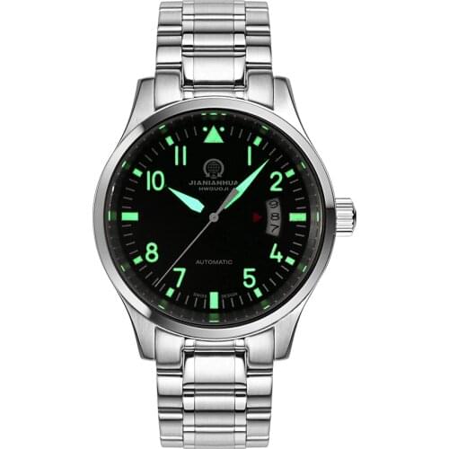 CARNIVAL Luxury Automatic Watch Men Calendar HD Luminous Mechanical watches Sapphire 100m Waterproof Fashion Casual male clock