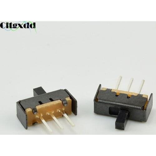 Cltgxdd 10PCS SS12E17G3 ~ SS12E17G7 Toggle Switch 3Pins Straight Feet 1P2T Handle High 3~7mm Spacing Of 4.7mm 0.5A 12V SS12E01