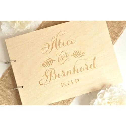 Custom Wooden guest book,Personalized Wedding Guest Book Alternative ,Name Sign Book, Birthday Party Sign Rustic Wedding decor