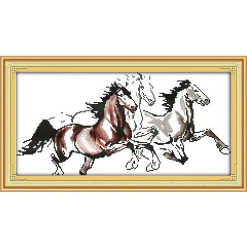 Achieve Immediate Victory (9) Chinese Cross Stitch Kits Ecological Cotton Stamped 14CT 11CT DIY Gift Wedding Decoration For Home