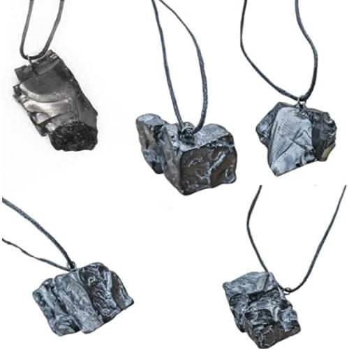 Elite Shungite Crystal Pendant Protective Root Chakra Jewelry for Men-1PC
