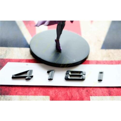 Emblem Badge Decal Trunk Rear ABS for BMW 4 Series 418i 420i 428i Matt Black Chrome Stylish Car Exterior Stickers