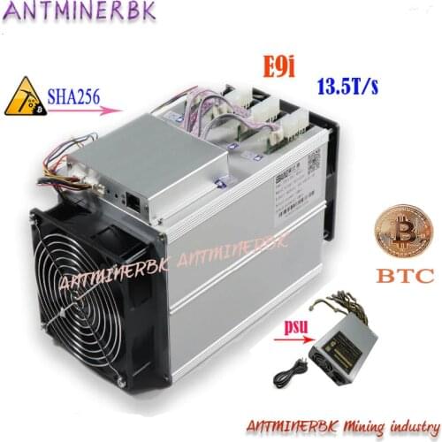 Old 80-90% Bitcoin SHA256 ASIC Btc BCH miner Ebit E9i 13.5T with PSU is better than Antminer S9 S9j T9 + S11 Z9 z11 M3 12t 11.5T