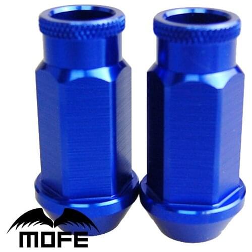 MOFED1-spec JDM Billet Aluminum Wheel Racing Lug Nuts M12*1.5 20pcs/set TK-650NUTS-L-1.25