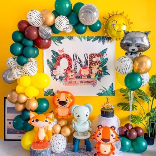 Cartoon Animal Foil Balloons squirrel Ballon Fox Globos Air balloon Birthday party decorations Kids hedgehog Inflatable toys