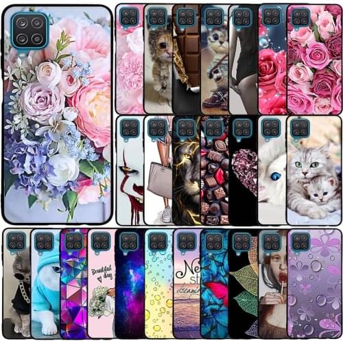 For Samsung Galaxy A12 Case 6.5" Soft Silicon TPU Back Covers For Samsung Galaxy A12 Case Bumper Bag Fundas Coque Shell