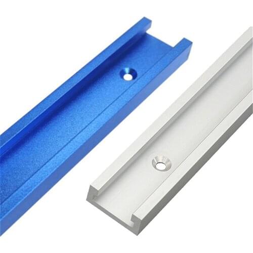Aluminium Alloy T-track Slot Miter Track Jig Fixture for Router Table Bandsaws Woodworking DIY Tool Length 300/400/500/600/800MM