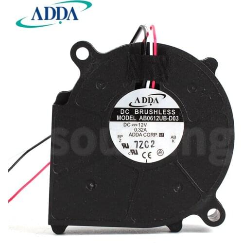 NEW ADDA AB0612UB-D03 12V 0.32A 6015 Projector Blower cooling fan