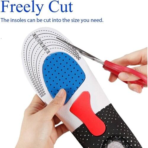 Shoe Insoles for Men Women Plantar Fasciitis Orthotic Inserts Shock Absorbing Anti Fatigue for Walking, Runing and Sports Black