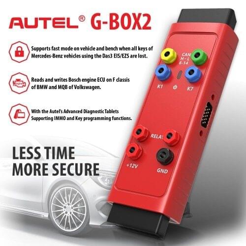 Original Autel G-BOX2 Tool for Mercedes Benz Autel G-BOX All Key Lost Work with Autel MaxiIM IM608/IM508