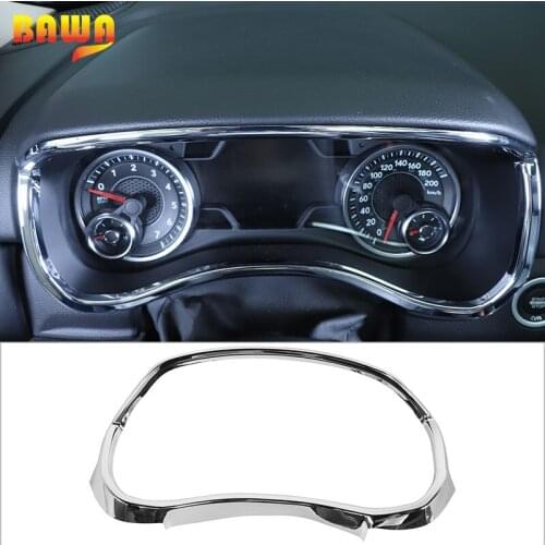 BAWA Car Interior Parts Dashboard Decoration Frame Meter Display Cover Trim for Dodge RAM 1500 2018+ Car Accessories