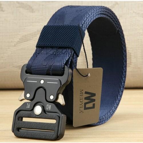 MEDYLA Hot Mens Tactical Belt Military Nylon Belt Outdoor multifunctional Training Belt High Quality Strap ceintures 3.8cm
