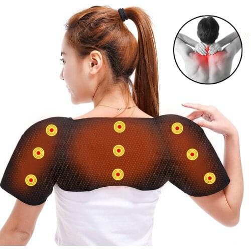Tourmaline Self-heating Unisex Heat Therapy Pad Shoulder Protector Support Body Muscle Pain Relief Health Care Heating Belt