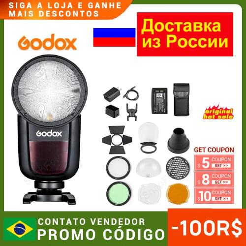 Godox V1 Flash V1S/V1N/V1C TTL Li-ion Round Head Camera Speedlight Studio Flash For Sony Niko Canon Fujifilm Olympus Pentax