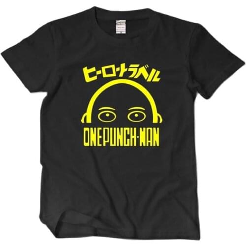 High-Q Unisex Anime Cotton ONE PUNCH-MAN Saitama Tee T-Shirt t shirt punk rock ONE PUNCH-MAN breathable t-shirt tee t shirt