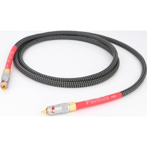 Preffair High Quality Silver Plated Digital Coaxial Audio Cable With Gold Plated Nakamichi RCA To RCA Connector