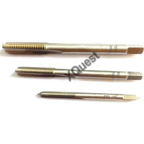 XQuest Schrader Tyre Valve Thread Tap 5V1 5V2 6V1 8V1 8V2 Right Cutting Straight Fluted Taps 10V1 10V2 11V1 12V1 13V1 15V1