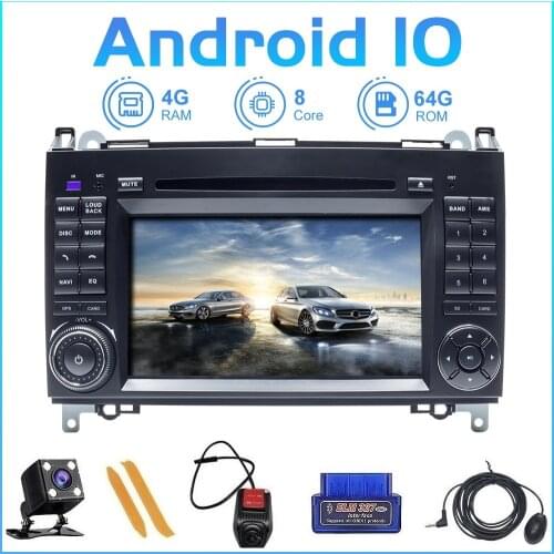 ZLTOOPAI Car Multimedia Player GPS 8 Core Android10 Auto Stereo 2 Din For Mercedes Benz Sprinter Viano Vito B-class B200 B180