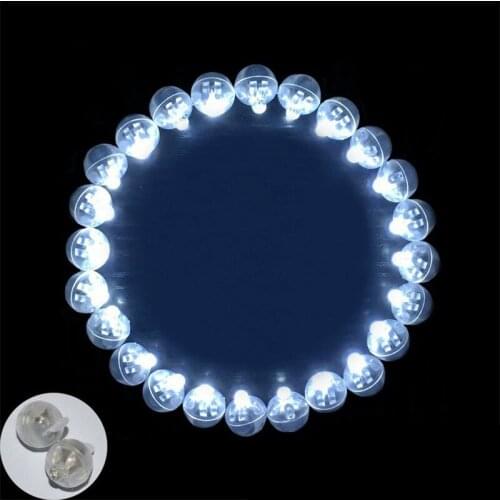 25Pcs/lot Round Ball Led Balloon Lights Mini Flash Lamps for Lantern Christmas Wedding Party Decoration