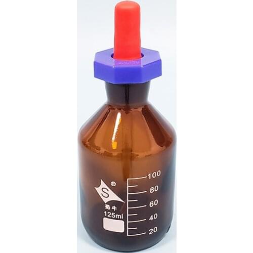 3pcs Brown British drip bottle,Capacity 30ml/60ml/125ml,The brown British drop bottle