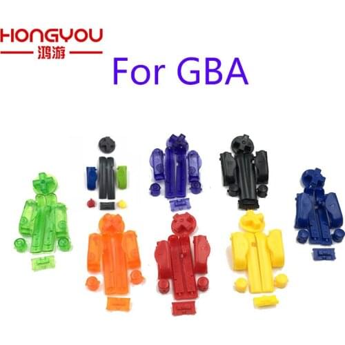 30PCS 8 In 1 LR AB Buttons Keypads W/ frame For Nintendo GBA Buttons D Pads Power